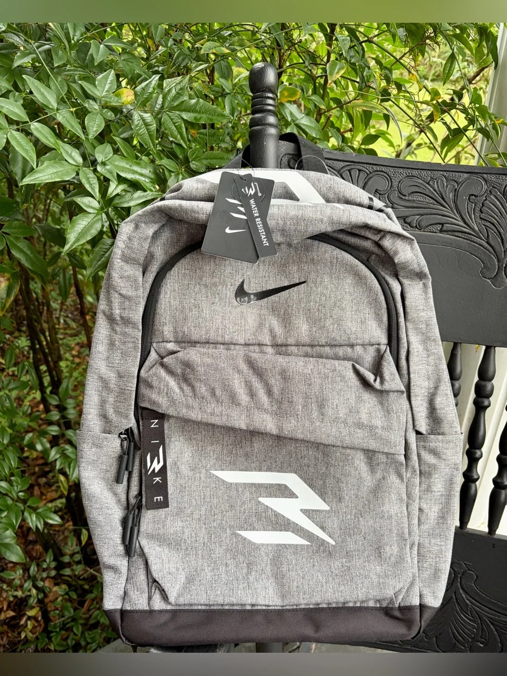 NWT NIKE Grey Heather Water Resistant Backpack w/Laptop Pocket